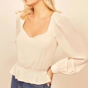 NWT Reformation Valencia Top, Size Small